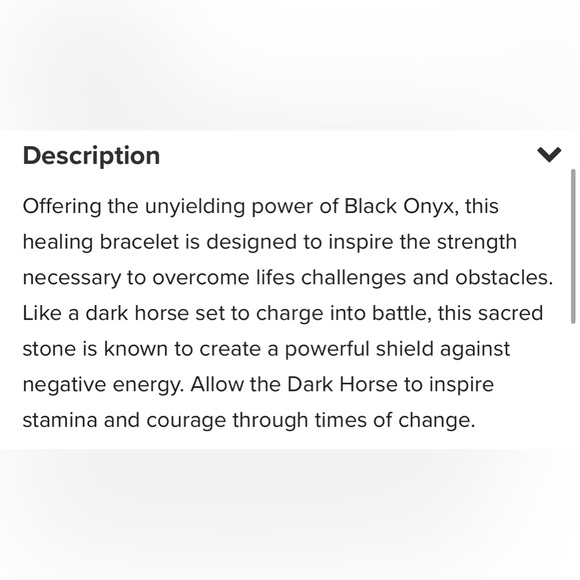 Little Box of Rocks Dark Horse Crystal Bracelet in Black Onyx - Picture 3 of 5